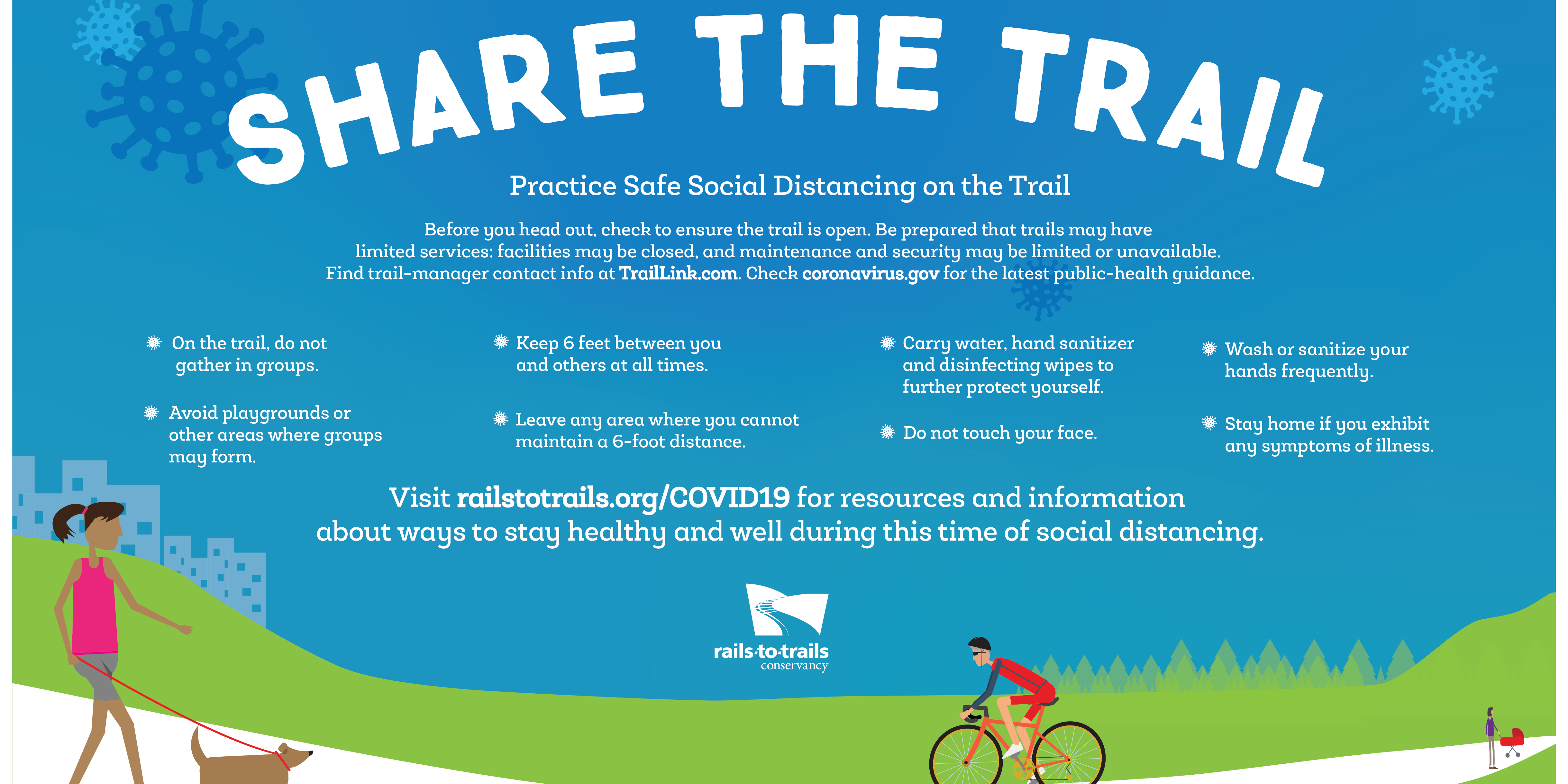 Share the trail graphic