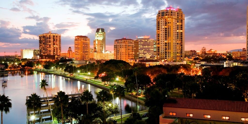 downtown st pete sunset