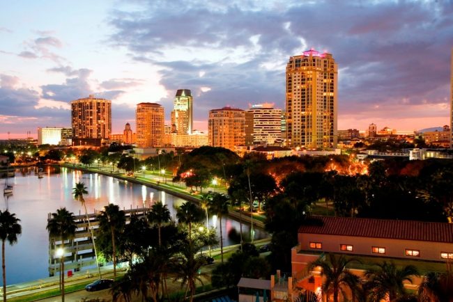 downtown st pete sunset