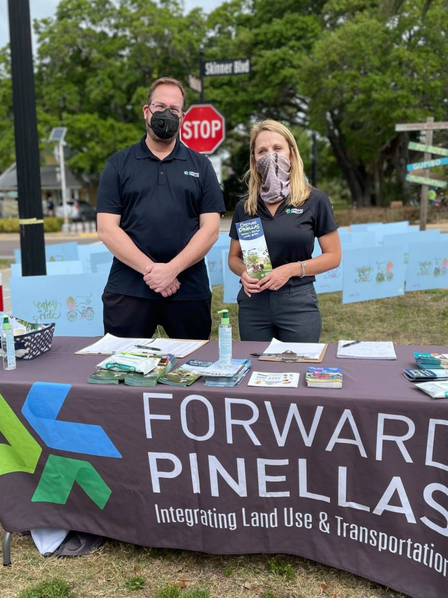 staff at table event