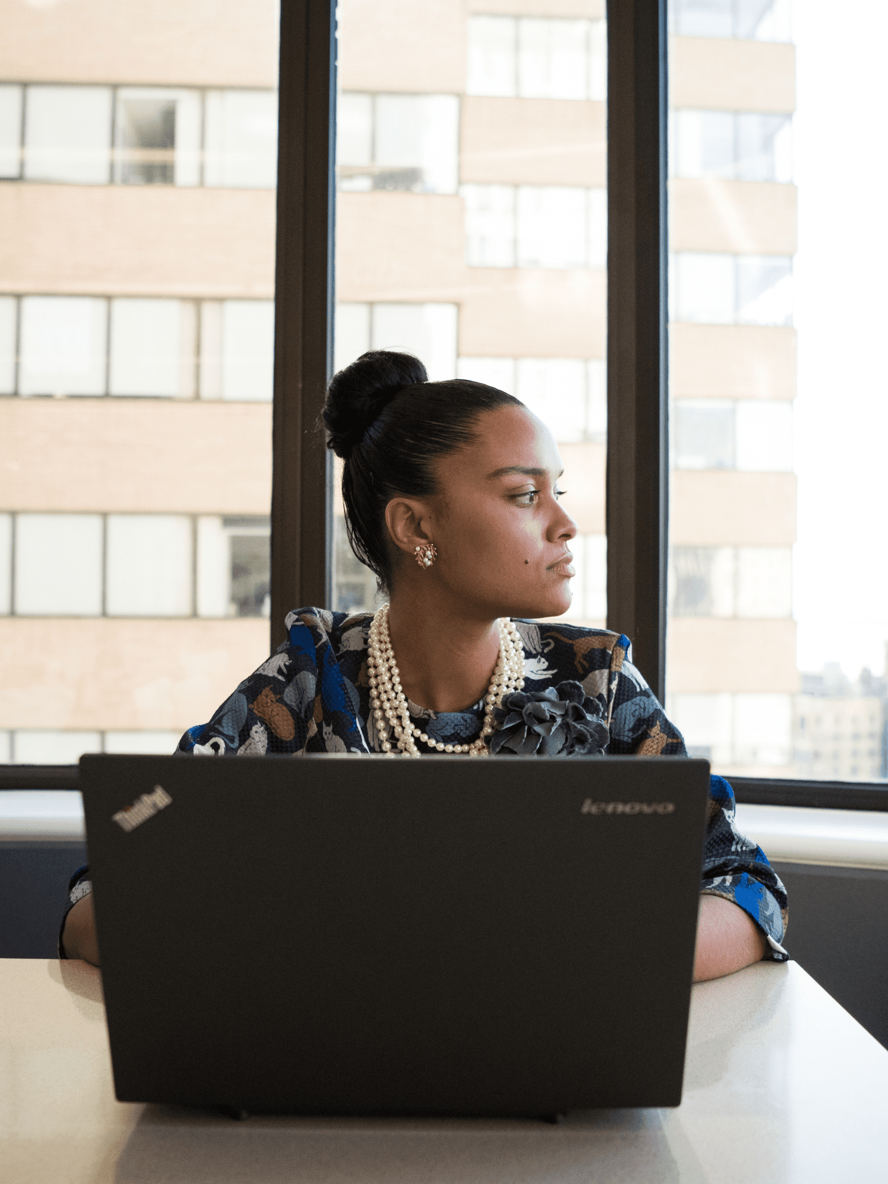 woman at computer