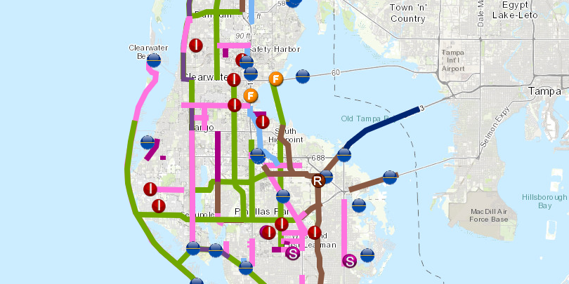 Pinellas Bike Trail Map New Interactive Map Shows Future Transportation Projects In Pinellas -  Forward Pinellas