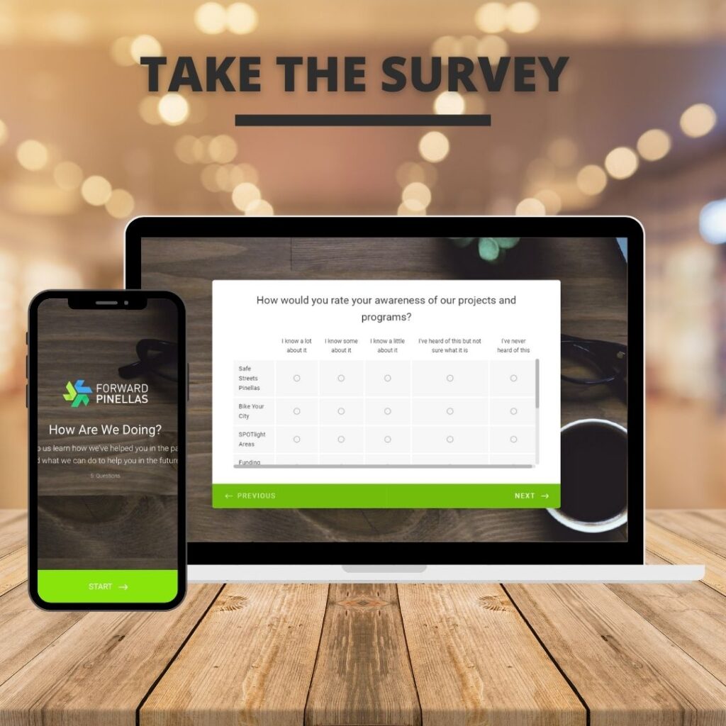 take the survey button
