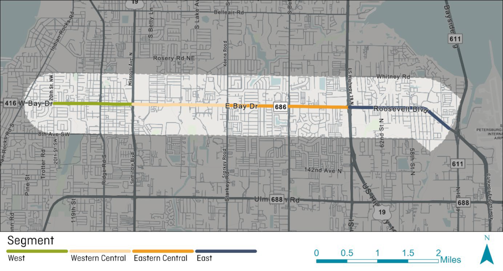 map of the east bay corridor