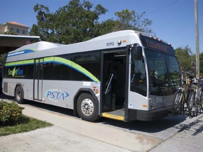 PSTA bus at Park Street Terminal, Downtown Clearwater